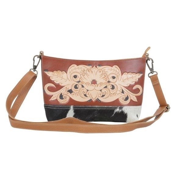 Myra Bag Handmade Solitude Wallet Leather & Hairon Canvas & Cowhide Leat… - Picture 7 of 7